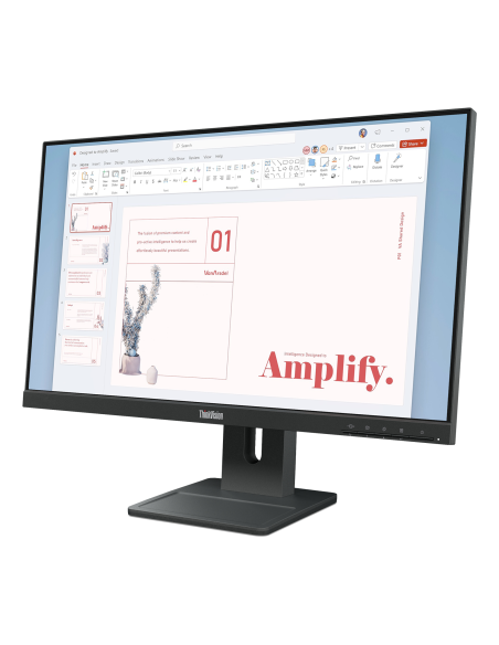 Monitor 23.8" Full HD Lenovo E24-40 Nuevo ajustable en altura